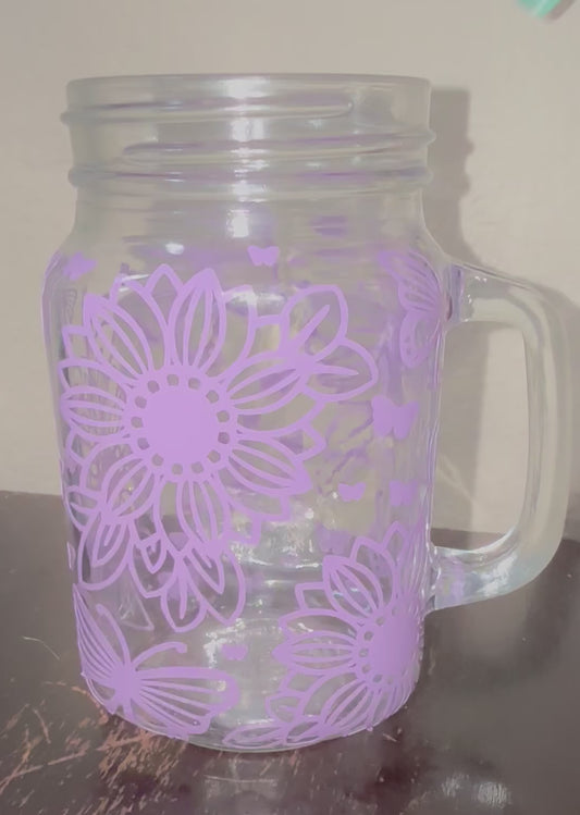 Glass Flower Cup